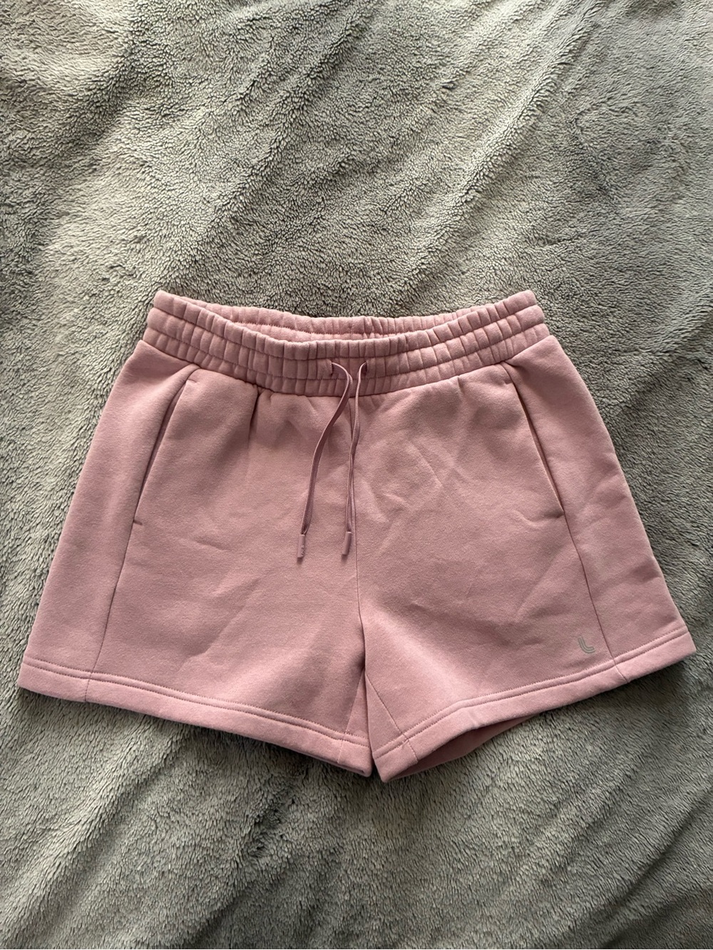Lole Soft Pink Sweat Drawstring Shorts